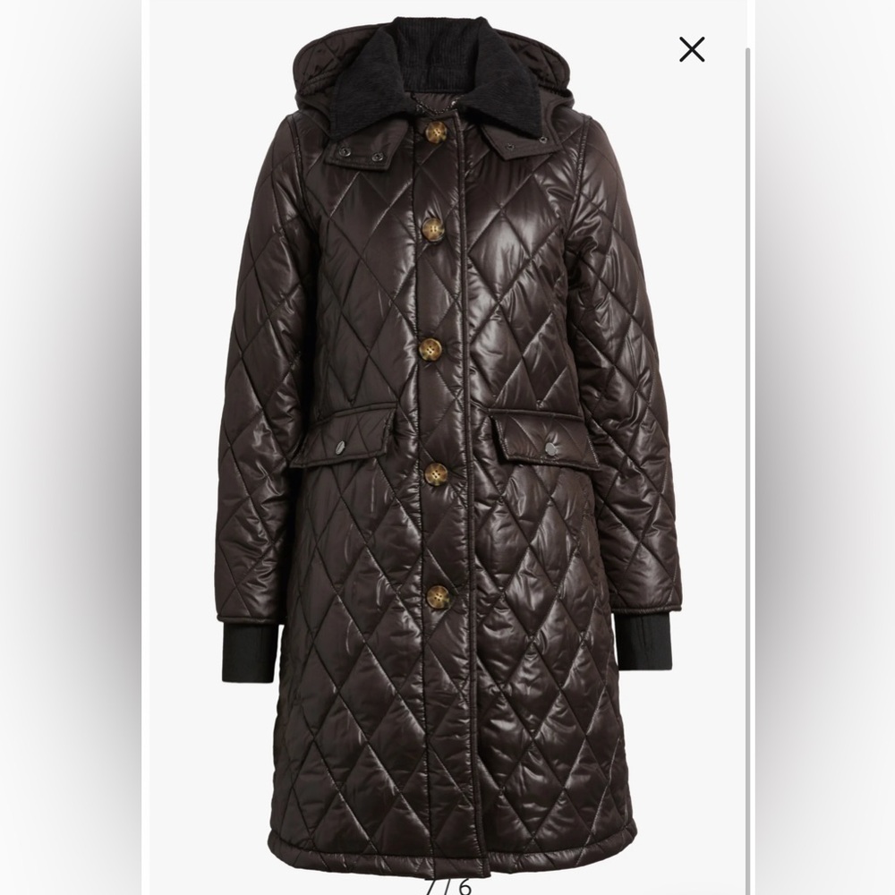 Lucky Brand Black Puffer Coat